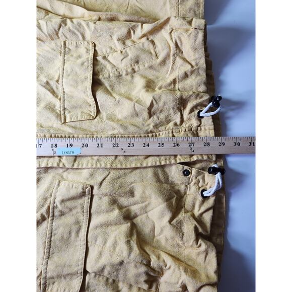 EZEKIEL Mustard Yellow Cotton Active Skater Snap Zip Street Hooded Jacket SZ L - Picture 8 of 10